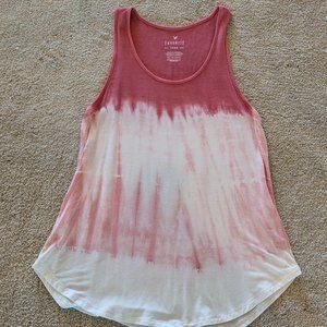 Pink and White Dyed American Eagle Outfitters Favorite Tank Size XS